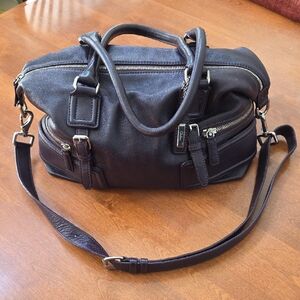 Cole Haan Satchel Gramercy Archer Plum Color Crossbody